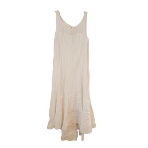 LEIFSDOTTIR Anthropologie Semi sheer cream tank Dress